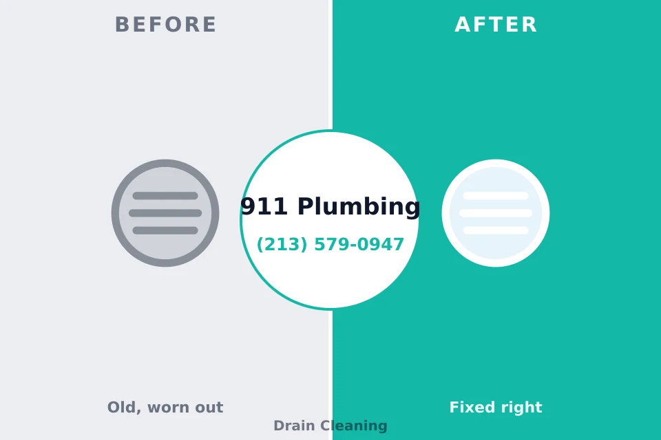 Before and after: plumbing repair St. Marys, KS